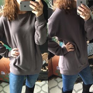 Aerie Distressed Dusty Purple Sweatshirt